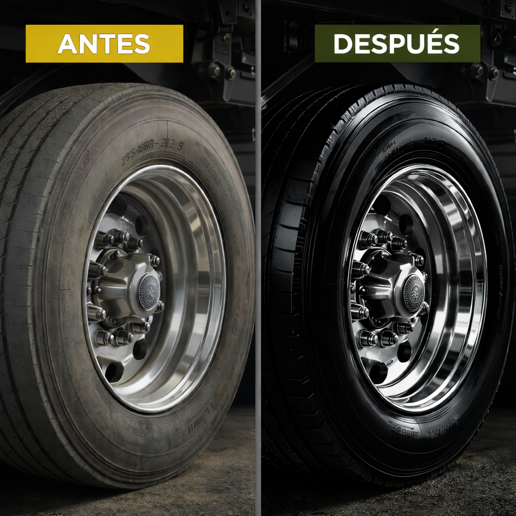 Betún Negro | Brillo y protección para llantas